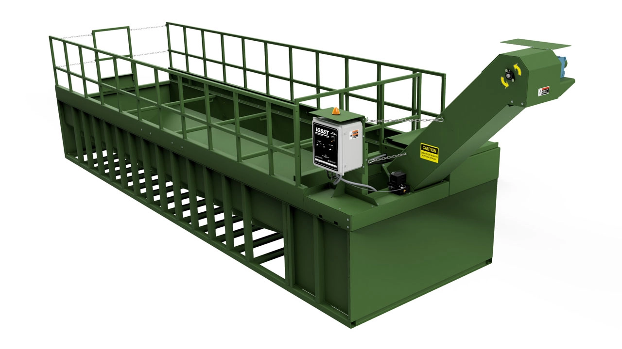 In-ground Solids Settling Tank fully installed